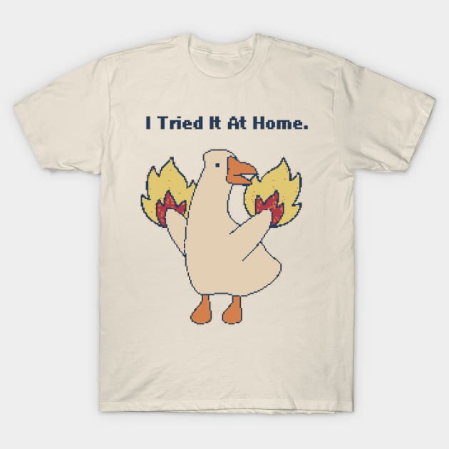 I Tried It At Home - 8Bit Pixelart T-Shirt by pxlboy